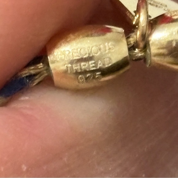 Alex and Ani precious threads sodalite adjustable bracelet 925 - Picture 6 of 12